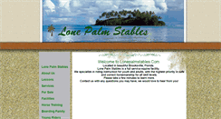 Desktop Screenshot of lonepalmstables.com